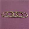 American Diamond 4 Pc Classic Bangles with Mehndi Plating