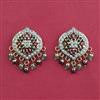 American Diamond Pearl Earring with Gold Plating