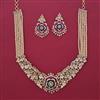 American Diamond Choker Necklace with Carat Plating