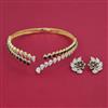 American Diamond Hasli Necklace with 2 Tone Plating