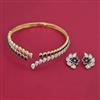 American Diamond Hasli Necklace with 2 Tone Plating