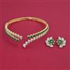 American Diamond Hasli Necklace with 2 Tone Plating