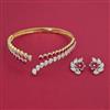 American Diamond Hasli Necklace with 2 Tone Plating