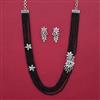 American Diamond Classic Necklace with Rhodium Plating