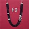 American Diamond Classic Necklace with Rhodium Plating