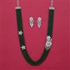 American Diamond Classic Necklace with Rhodium Plating