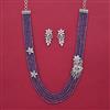 American Diamond Classic Necklace with Rhodium Plating
