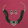 American Diamond Choker Necklace with 2 Tone Plating