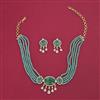 American Diamond Choker Necklace with 2 Tone Plating
