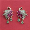 American Diamond Birds Earring with Carat Plating