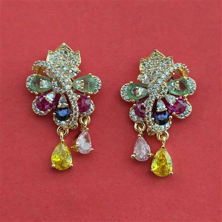 American Diamond Classic Earring with Carat Plating