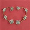 American Diamond Earcuff with Rhodium Plating 2 Tone Plating Mehndi Plating