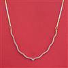 American Diamond Delicate Chain with Rhodium Plating 2 Tone Plating Mehndi Plating