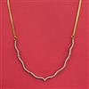 American Diamond Delicate Chain with Rhodium Plating 2 Tone Plating Mehndi Plating