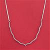 American Diamond Delicate Chain with Rhodium Plating 2 Tone Plating Mehndi Plating