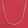 American Diamond Delicate Chain with Rhodium Plating 2 Tone Plating Mehndi Plating