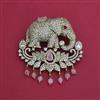 American Diamond Classic Brooch with Carat Plating