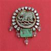 American Diamond Classic Brooch with Mehndi Plating