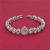 American Diamond Classic Bracelet with Rhodium Plating