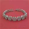 American Diamond Classic Bracelet with Rhodium Plating