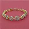 American Diamond Classic Bracelet with 2 Tone Plating