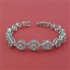 American Diamond Classic Bracelet with Rhodium Plating