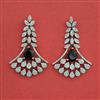 American Diamond Classic Earring with Rhodium Plating