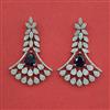 American Diamond Classic Earring with Rhodium Plating