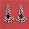 American Diamond Classic Earring with Rhodium Plating