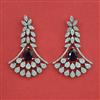 American Diamond Classic Earring with Rhodium Plating