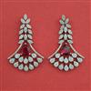 American Diamond Classic Earring with Rhodium Plating