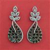 American Diamond Classic Earring with Rhodium Plating