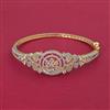 American Diamond Openable kada with Rhodium Plating 2 Tone Plating Mehndi Plating