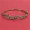American Diamond Openable kada with Rhodium Plating 2 Tone Plating Mehndi Plating