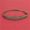 American Diamond Openable kada with Rhodium Plating 2 Tone Plating Mehndi Plating