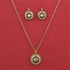 American Diamond Delicate Pendant Set with Rhodium Plating Gold Plating