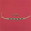 American Diamond Choker Necklace with Carat Plating