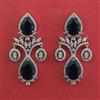 American Diamond Classic Earring with Rhodium Plating