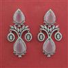 American Diamond Classic Earring with Rhodium Plating