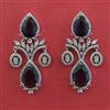 American Diamond Classic Earring with Rhodium Plating