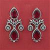 American Diamond Classic Earring with Rhodium Plating