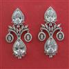 American Diamond Classic Earring with Rhodium Plating