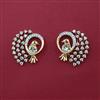 American Diamond Birds Earring with 2 Tone Plating