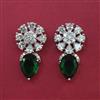 American Diamond Short Earring with Carat Plating