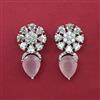 American Diamond Short Earring with Carat Plating
