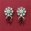 American Diamond Short Earring with Carat Plating