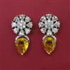 American Diamond Short Earring with Carat Plating