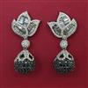 American Diamond Classic Earring with Black Plating