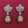American Diamond Classic Earring with Black Plating