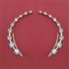 American Diamond Earcuff with Rhodium Plating 2 Tone Plating Mehndi Plating